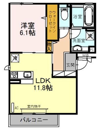 セント コリーヌE棟の物件間取画像